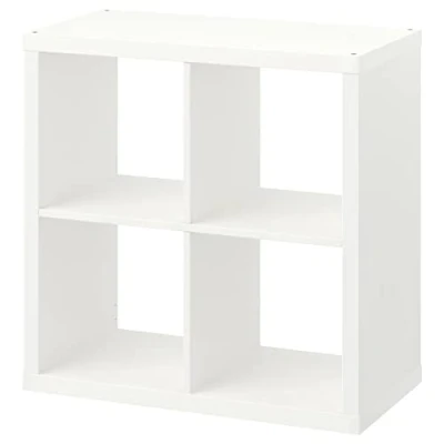 Image of MAC Shelving Unit White, Cube Storage Unit, Square Large Solution Perfect For Basket or Boxes, Home, Office Furniture, Environment Friendly, 77x77 CM