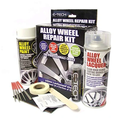 Image of MP Essentials Car Professional Wheel Rim Refurbishment Restore Alloy Repair Kit for Damage, Scuffs &amp; Srapes (Competition White)
