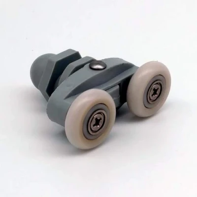 Image of Shower Door Wheels 20mm, 23mm or 25mm Double Rollers Runners ROLL016 (23mm Wheels)