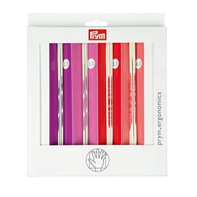 Image of Prym Double Pointed Needle Set, Red, Pink, White, One Size
