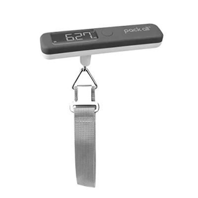 Image of pack all Digital Luggage Scale, Travel Weight Scale with Backlit LCD Display, 110 lbs, Battery Included
