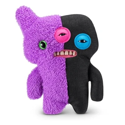 Image of Fuggler Misfit Monsters 9 inch Series 1 (Reeko &amp; Annoyed Alien Purple Black) by ZURU, Funny Ugly Monster Plush Toy