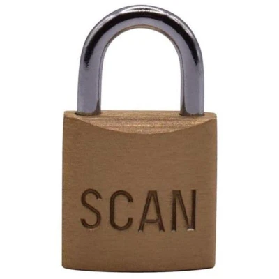 Image of Scan Brass Padlock 20mm SCAPLB20