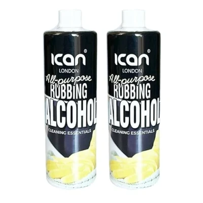 Image of ican London Isopropanol 99% Pure Rubbing Alcohol For Cleaning, De icer, Painting, Electronics 2 x 500ml