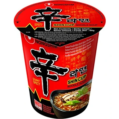 Image of Shin Ramyun 68g Cup Instant Noodles By Nongshim