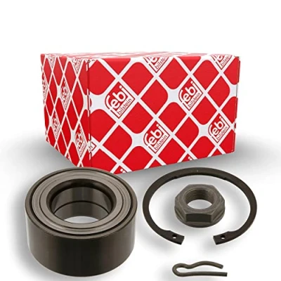 Image of 335031 Wheel Bearing kit FEBI BILSTEIN 40015 Front axle Left, Right with nut retaining ring 84mm Angular Ball