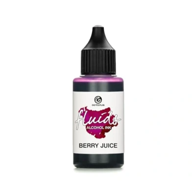Image of Octopus 30ml Fluids Alcohol Ink BERRY JUICE for fluid art and resin, violett