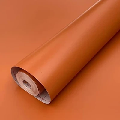 Image of Vinyl Warehouse 5m x 67.5cm d c fix Matt Terracotta Sticky Back Furniture &amp; Kitchen Wrap 200 8349