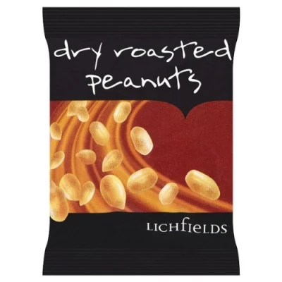 Image of Lichfields Dry Roasted Peanuts 50g (Pack of 24 x 50g)