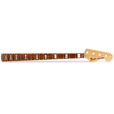 Image of Fender Classic Series 70&#039;s Jazz Bass® Neck, 20 Medium Jumbo Frets, Block Inlay, Pau Ferro