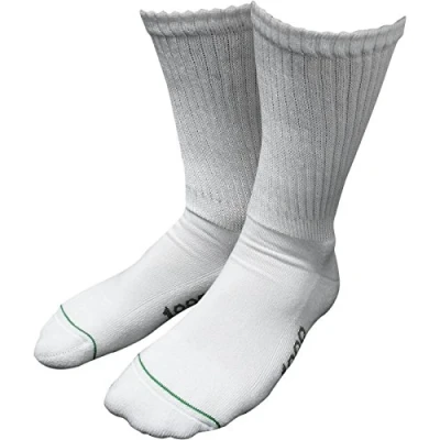 Image of 1000 Mile Tactel Ultra Comfort Blister Abrasion Free Premium Mens Socks White (Medium UK6 8.5 EU39 42.5) 2 Pair