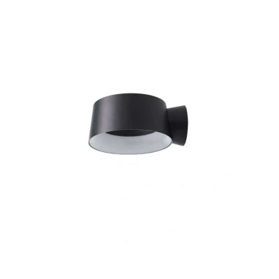Image of LOOM DESIGN LED wall light Cookie black aluminium Ø 15 cm
