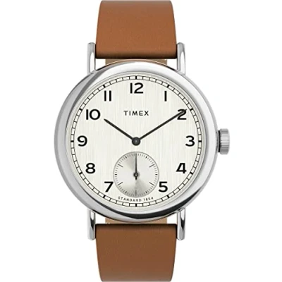 Image of Timex Men&#039;s Analogue Quartz Watch with Leather Strap TW2V71500