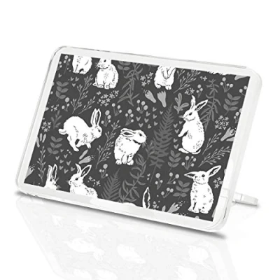 Image of 1 x Fridge Magnet White Rabbit Hare Bunny Cute #38228