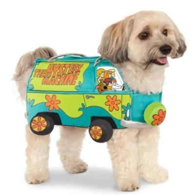 Image of Official Rubie&#039;s Scooby Doo Mystery Machine Pet Dog Costume, Size: Medium Neck to Tail 15 inch, Chest 17 inch Halloween