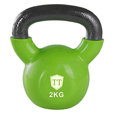 Image of XN8 Kettlebell Heavy Weight 4Kg Vinyl Kettle Bell for Strength, Cardio Training, Home, Gym Fitness, Workout Bodybuilding and Lifting