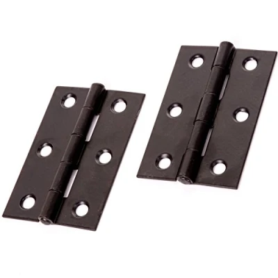 Image of 10x Pairs of Black Steel 1838 Butt Hinges 75mm/3&quot; Heavy Duty Door Cupboard/Cabinet