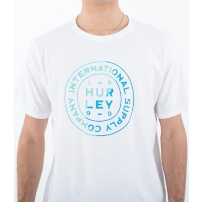 Image of Hurley T Shirt Short Sleeve Men Everyday Waxed White