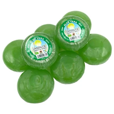 Image of Lanzaloe Aloe Vera Soaps 100g Pack of 8