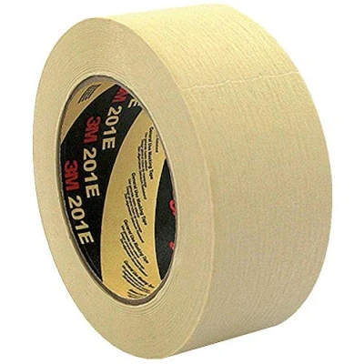 Image of 3M UU001578440 201E General Use Masking Tape, 48 mm x 50 m, Beige (Pack of 6)