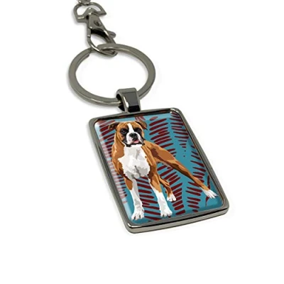 Image of Boxer Keyring Keychain Gift by Leslie Gerry