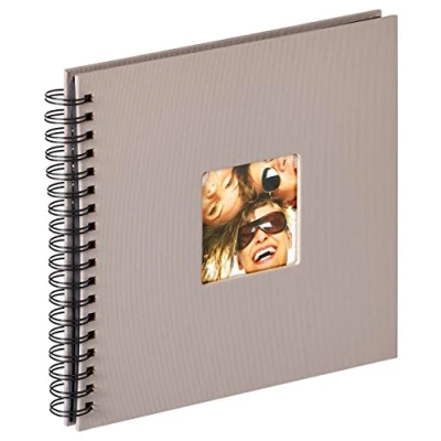 Image of walther Design Photo Album Grey 26 X 25 cm Spiral with Punched Cover, Fun SA 108