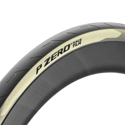 Image of Pirelli P Zero Race Folding Road Bike Tyre, Tubeless Ready TLR, 700 x 28c, Retro Cream