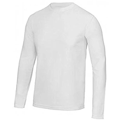 Image of AWDis Long Sleeve Cool T Arctic White