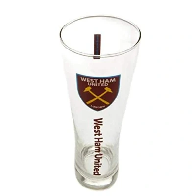 Image of West Ham Official Tall Beer Glass Multi Colour