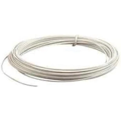 Image of electrosmart 10 Meter White Flat 2X Solid Core Flexible Door Bell Wire Ideal for Bells Intercom Phone Entry Systems etc