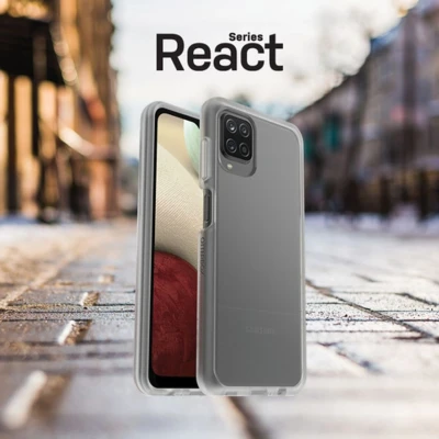 Image of OtterBox React Plastic Back Cover Black Samsung Galaxy A12