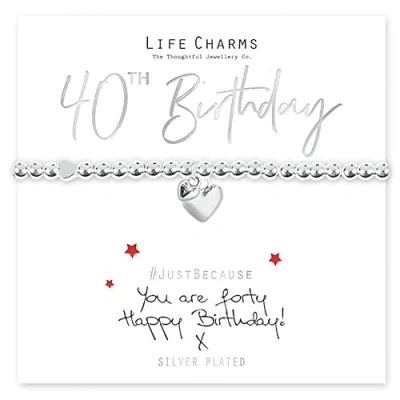 Image of Life Charms Happy 40th Birthday bracelet