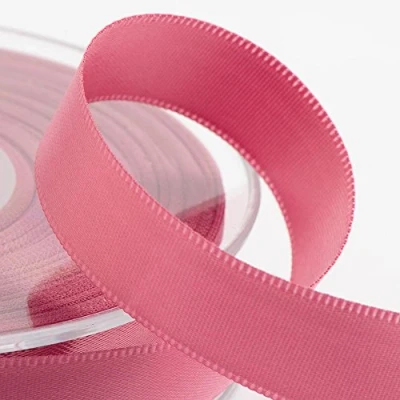 Image of Italian Options Satin Ribbon, 10mm Wide x 25 Metre Roll, Antique Pink