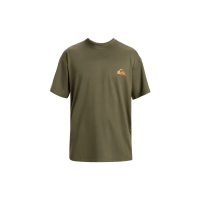 Image of Quiksilver Short Sleeve UPF 50 SURF T Shirt EVERYDAY TEE SS Men Brown S