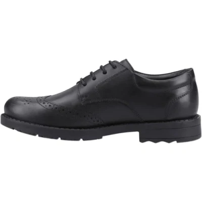 Image of Hush Puppies Brian Senior Shoe, Black, 3 UK