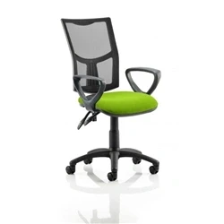 Image of Eclipse II Lever Task Operator Chair Black Mesh Back With KCUP1018