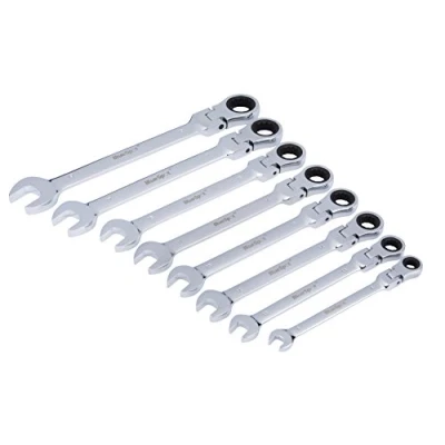 Image of Blue Spot 8 Piece Flexible Head Metric Ratchet Spanner Set