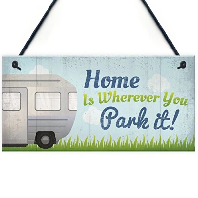 Image of RED OCEAN Caravan Home Novelty Camping Camper Plaque Sign Motorhome Gift Hanging