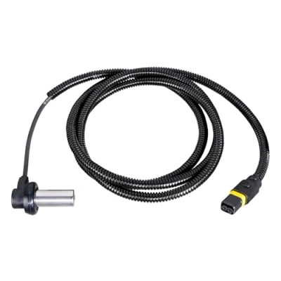Image of 81241206116, 81254296116, 81271206100, 81271206134, 81271206174 ABS Sensor HELLA 6PU 230 052 041 Front Axle Right 2 pin connector 1950mm