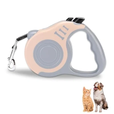 Image of Flexi Dog Leads, Retractable Lead Extra Leash 5M Strong Nylon Tape Heavy Duty Pet Walking for Small, Medium and Large Dogs