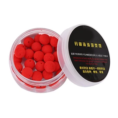 Image of 30pcs 10/12mm Smell Carp Fishing Bait Foam Pop Up Soft Pellets Boilies Eggs/Floating Ball Beads Feeder Artificial Baits Lure/Hair Rig (12MM Red(Strawberry))