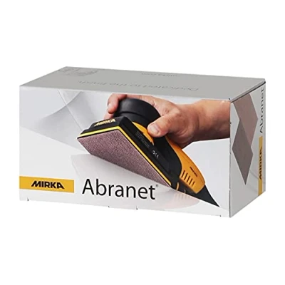 Image of Mirka Abranet net sandpaper strips 70x125 mm Grip / Grit P100 50 pcs for sanding wood, filler, varnish, plastic 5414905010