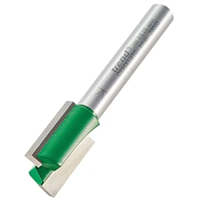Image of Trend CraftPro Straight Two Flute Router Cutter Bit, 1/4 Inch Shank, 12.7mm Cut Diameter &amp; 19mm Length, Tungsten Carbide Tipped, C235X1/4TC