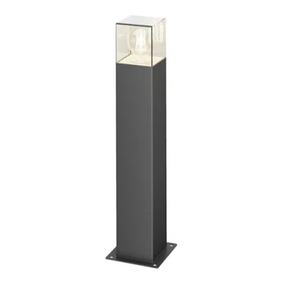 Image of Lucande Keke pillar light, height 50 cm, anthracite, aluminium