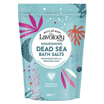 Image of Dead Sea Bath Salts by Lavology 1kg All Natural Ingredients Nourishes Dry &amp; Irritated Skin