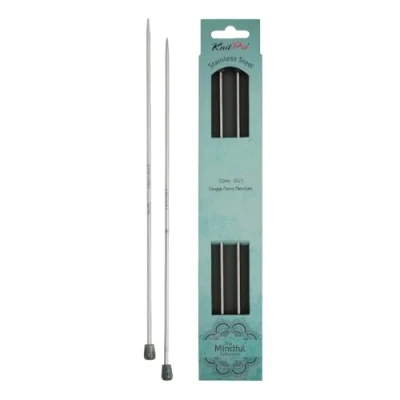 Image of KnitPro Mindful Single Pointed Needles 40cm 3.00mm 3pcs