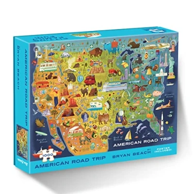 Image of Blue Lobster 1000 Piece Puzzle (American Road Trip)
