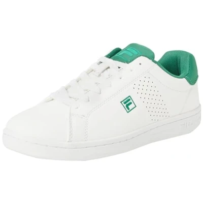 Image of Fila Crosscourt 2 Nt Teens Sneaker, White Verdant Green, 5.5 UK