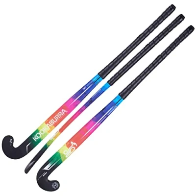 Image of Kookaburra Unisex 6a2243j Prism M Bow Hockey Stick, Rainbow, 36.5 Light UK