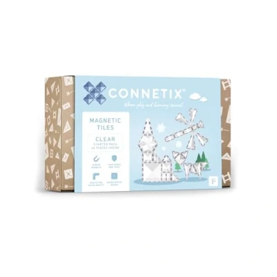 Image of Connetix Clear Starter Pack, 34 Pieces